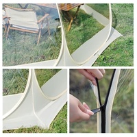Dôme géodésique, tente pop-up, une chambre, ouverture rapide, spacieuse, portable, imperméable, PVC, abri familial pour le camping en plein air