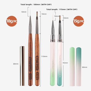 Nuevo Pincel <span class=keywords><strong>de</strong></span> <span class=keywords><strong>Uñas</strong></span> Profesional <span class=keywords><strong>de</strong></span> Madera con Cerdas <span class=keywords><strong>de</strong></span> Nailon para Limpieza, Pulido, Polvo, Arte Acrílico, Gel UV 3D, Diseño Personalizado al por Mayor - Product Image 6