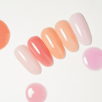 ICE NOVA 2 en 1 couche de base en fibre de verre sans hema 40 couleurs Gel nu personnalisable Salon Nail Art étendre renforcer les ongles en gros