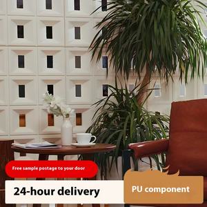 Mur de pierre artificielle moderne à neuf grilles Panneau de <span class=keywords><strong>cloison</strong></span> <span class=keywords><strong>en</strong></span> fausse pierre Panneau de polyuréthane 3D pour décoration intérieure et extérieure - Product Image 2