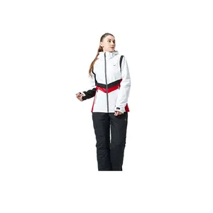 Kempgear Jaket Ski Anorak Wanita, Jaket Olahraga Ski Papan Salju Musim Dingin Luar Ruangan Wanita Kustom