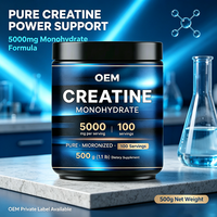 Pasokan Pabrik Creatina 500g Bubuk Creatine Monohydrate untuk Mendukung Pembentukan Otot