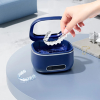 Nettoyeur ultrasonique domestique 50 kHz pour prothèses dentaires, 200 ml, pour gouttières et protège-dents