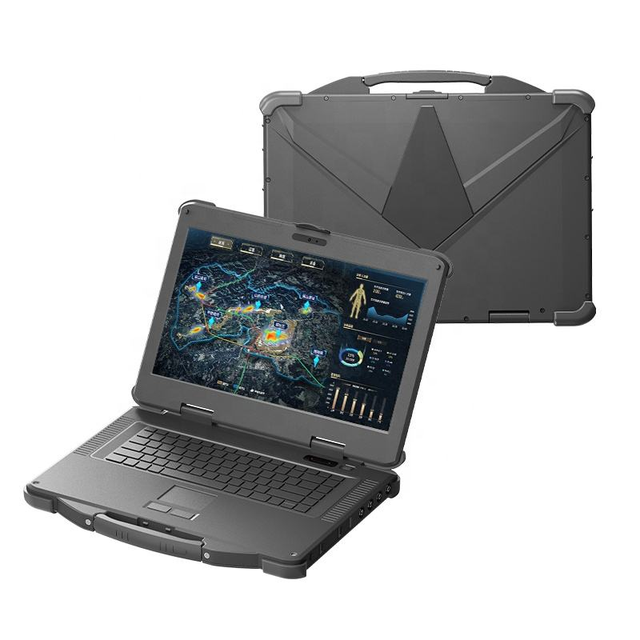 Rugged Laptop Fully Extreme I5 12th 7 Industrial Computer 15.6 Inch Notebook Dual Battery IP65 Waterproof Rugged Laptop