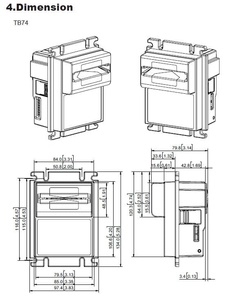 Monedero de Bajo Voltaje YD-TB74 para Kioscos Solares, 9V-12V, IP54, Acero, para Entretenimiento - Product Image 4