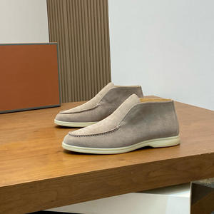 Zapatos de Hombre de Estilo Europeo de Alta Gama, Botines Cortos de Otoño, Nuevos, de Cuero Genuino, con Suela Gruesa, Transpirables, Estilo <span class=keywords><strong>Chelsea</strong></span> - Product Image 4