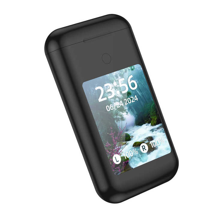 2025 nouveaux écouteurs sans fil ANC + batterie externe + lampe de poche 3-en-1 écouteurs et écouteurs à écran tactile avec> 5000mAH capacité de batterie