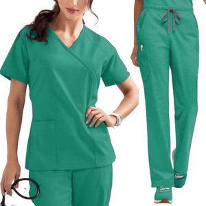 Women Scrub Set Moisture Wicking Split Design Hospital Uniforms Pink Size S XXL - Product Image 4