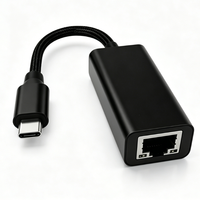 Adaptateur Ethernet filaire rapide 10/100 Mbps USBC RJ45, Dongle LAN portable compact tressé en Nylon pour ordinateur portable MacBook iPad