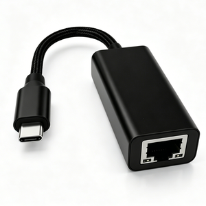 Adaptateur <span class=keywords><strong>Ethernet</strong></span> rapide 10/100 Mbps USB-C vers RJ45, Dongle LAN compact et portable en nylon tressé pour ordinateur portable, MacBook, iPad - Product Image 6