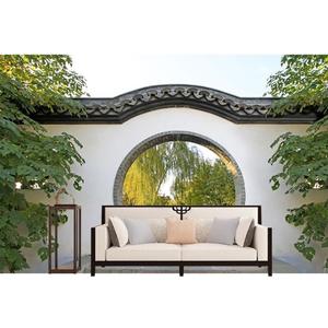 Papier peint de bâtiment antique Jardin Avant-toit Cour Arche Clôture Salon de thé Hot <span class=keywords><strong>Pot</strong></span> Restaurant Papier peint - Product Image 3