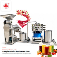 Industriële complete fruit sap productielijn van roestvrij staal voor appel- en sinaasappelsap extractie en filtratie verwerkingsinstallatie