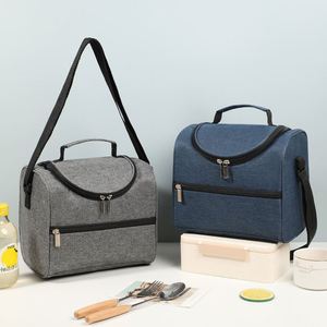 Oxford Insulated <b>Lunch</b> <b>Bag</b> for Men Women Soft Cooler <b>with</b> <b>Shoulder</b> <b>Strap</b> Waterproof 20L/15L Capacity for Work Travel Picnic - Product Image 5
