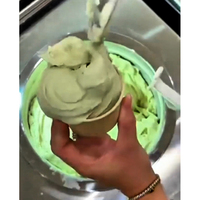 Machine à gelato Miles à prix abordable, tout-en-un, commerciale, pour glace au matcha, 2 saveurs, garantie 2 ans, gelato aux fruits frais