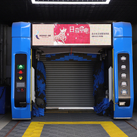 Machine de lavage de voiture électrique professionnelle Risense automatique avec séchoir à air et brosses de roue