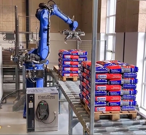 <span class=keywords><strong>Pince</strong></span> de manutention robotisée à commande pneumatique, capacité de charge 60 kg, pour palettisation de sacs de ciment et de produits alimentaires - Product Image 2