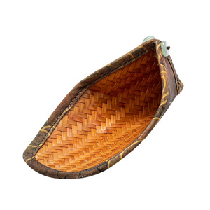 Cuillère à thé en bambou tissé, design rétro plat fait à la main, pour la dégustation du thé, outils pour le café et le thé - Product Image 5