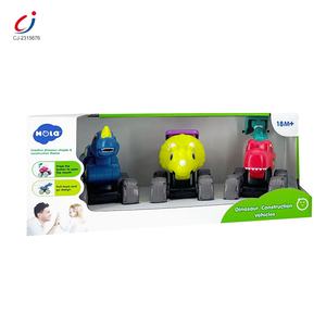 Chengji enfants en plastique <span class=keywords><strong>dessin</strong></span> <span class=keywords><strong>animé</strong></span> <span class=keywords><strong>Dino</strong></span> ingénierie véhicule Friction camion dinosaure retirer voiture ensemble - Product Image 5