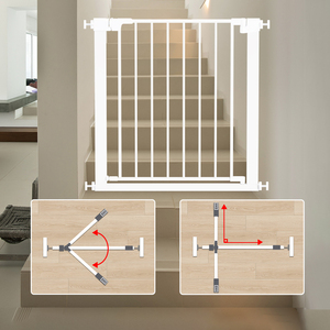 Barrière de sécurité pour bébé à fermeture automatique, réglable, à <span class=keywords><strong>pression</strong></span>, pour les escaliers, les portes, la maison, barrière de sécurité pour bébé - Product Image 3