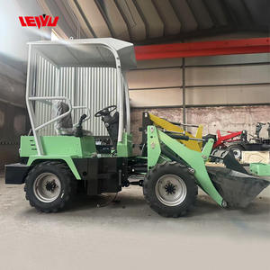 Kompak 0.4ton Mini elektrik pemuat roda Backhoe kecil operasi ujung depan sekop pengangkat inti mesin kompetitif - Product Image 4