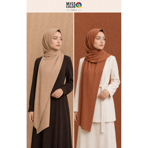 Pañuelo de Cabeza para Mujer Miss Color, Liso, Teñido, Tipo Dobby, Poliéster Premium, Chifón, Suave al Tacto, Ligero, Transpirable, 70x190, para Todas las Temporadas - Product Image 5