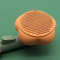 Brosse démêlante Sunflower pour animaux de compagnie avec bouton autonettoyant pour chats et chiens (anti-chute et démêlante)