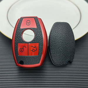 Housse de clé de voiture en cuir TPU pour <span class=keywords><strong>Mercedes</strong></span> Benz CLS/CLA/GL/SLK//A/B/C/S-Class <span class=keywords><strong>Protection</strong></span> des clés - Product Image 6