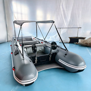 Catamaran gonflable à <span class=keywords><strong>prix</strong></span> direct usine, 330-430 cm, avec plancher pneumatique, pliable, mini bateau pour la pêche et la plongée - Product Image 1