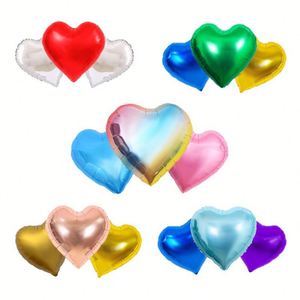 Globos de Papel Metálico en Forma de Corazón, de 5, 10 y 18 Pulgadas, de Color Sólido, para Propuesta Romántica y Decoración de Fiestas - Product Image 2