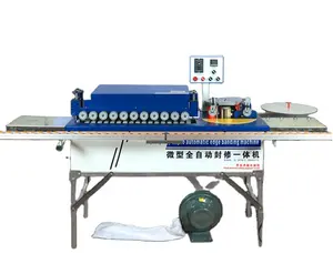 New design small automatic end cutting and independent dust collecting wood pvc edge bander
