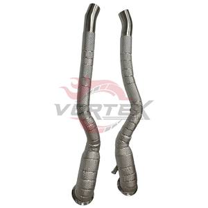 Tubo de Escape de Alto Rendimiento Vortex de Acero Inoxidable 304 de 1.5 mm de Espesor con Acabado Espejo y Protección Térmica para Ferrari F12 - Product Image 6