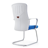 Pp fort de couleur bleue avec la chaise de maille de bureau arrière de fibre et la jambe fixe