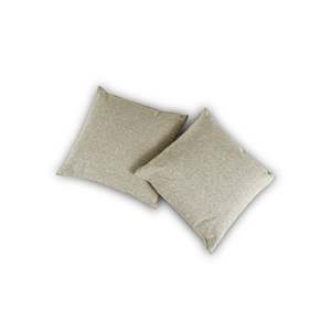 Dreamcloud Beige tessuto coppia di 40x40cm cuscini divano 7cm cuscini di seduta realizzati in italia - Product Image 1