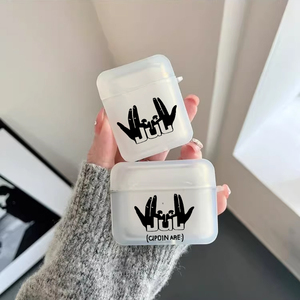 Housse de casque PC 360 à motif de doigt créatif, adaptée aux Airpods 1 <span class=keywords><strong>2</strong></span> 3 4 Pro2 Coque july case - Product Image 3