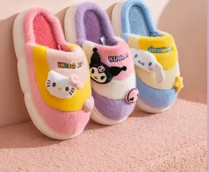 BELO TEMPO, la mejor venta, dibujos animados de alta calidad y Anime, lindas zapatillas de felpa para el hogar, zapatillas para parejas, zapatos para interiores, regalo de Navidad