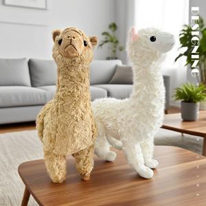 Neuankömmling Plüsch Große Simulation Alpaka Kuscheltier Home Decoration Kinder Geburtstags geschenk Weiches realistisches Alpaka-Spielzeug - Product Image 4