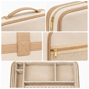 Sac de rangement portable pour tuiles de Mahjong avec bandoulière, étui de transport et organisateur pour accessoires de jeu de Mahjong - Product Image 3