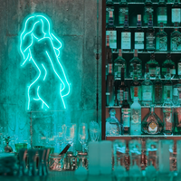 Offre Spéciale Femelle Pose Sexy Dame Retour Conduit Enseigne Au Néon Femme Corps Néon Lumières Personnalisé Pour Barre de Magasin