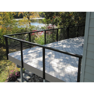 <span class=keywords><strong>Garde</strong></span>-<span class=keywords><strong>corps</strong></span> <span class=keywords><strong>en</strong></span> câble d'acier inoxydable minimaliste moderne pour terrasse extérieure, escalier, <span class=keywords><strong>garde</strong></span>-<span class=keywords><strong>corps</strong></span> pour hôtels avec tension horizontale - Product Image 2