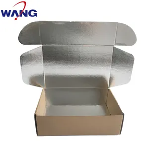 High quality waterproof carton with film insulated frozen carton box frozen food package