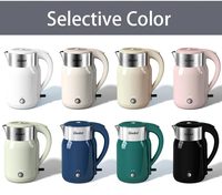 Bouilloire électrique sans fil en verre transparente 1500w, prix hôtel, pour faire bouillir rapidement l'eau du thé