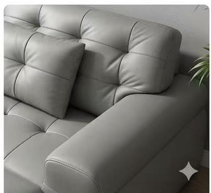 Modern Design Genuine Leather <b>Sofa</b> Luxury Biscuit Tufted Functional Couch Deep Seat Modular Reclining <b>Sofa</b> <b>for</b> Living Room - Product Image 3