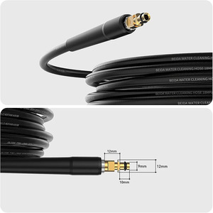Tuyau d'eau haute pression Stm 10M 15M avec connecteur en cuivre PVC pour nettoyage à eau froide Karcher K2 K7 - Product Image 5