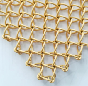 Maille <span class=keywords><strong>de</strong></span> fil d'aluminium décorative en tissage diamant <span class=keywords><strong>de</strong></span> qualité supérieure - Panneau léger pour le revêtement <span class=keywords><strong>de</strong></span> plafond et la décoration <span class=keywords><strong>de</strong></span> façade - Product Image 5