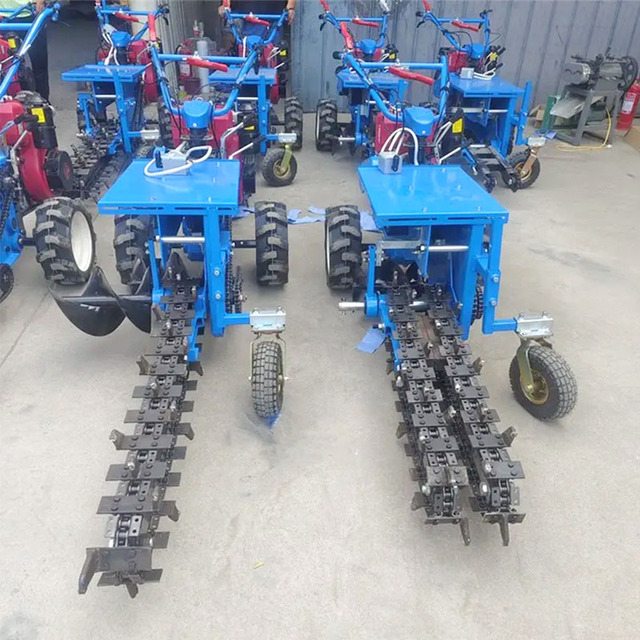 Small Handheld Chain Trencher Farm Orchard Fertilization Irrigation Trenching Machine Walking Behind Ditching Machine