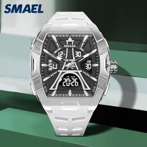 Montre de marque SMAEL 8131, très vendue, style sport de luxe, bracelet en silicone, étanche 5ATM, montre à quartz pour homme - Product Image 2