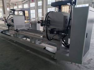 JUNDE OEM/ODM Customized Aluminum Profile CNC Double Head <b>Saw</b> 45 and 90 Degree Cutting Machine for Window and Door Making - Product Image 4