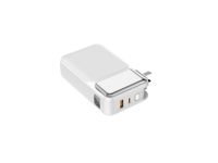 Banque d'alimentation portable ultra-mince tendance avec écran LED miroir, batterie Li-Polymère 10000mAh, entrée Micro USB, double sortie USB 10W