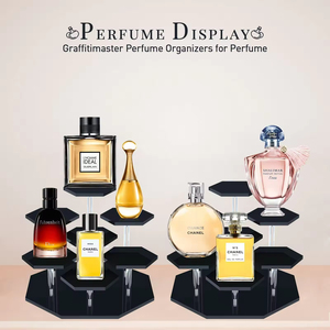 <span class=keywords><strong>Bijoux</strong></span> personnalisés, parfum, cosmétiques, support organisateur transparent à 7 niveaux, figurines d'<span class=keywords><strong>action</strong></span>, poupées, jouets de collection, <span class=keywords><strong>présentoir</strong></span> en acrylique noir - Product Image 4