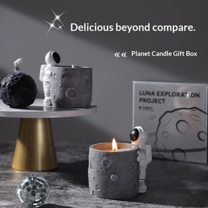 Planet Space Scented Candle <b>Gift</b> <b>Box</b>, Long Lasting Aroma Premium Men <b>Gift</b> Wholesale - Product Image 2